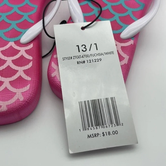 LIMITED TOO Flip Flop Sandal, Kid’s, PINK, Size 13/1, NWT - Picture 11 of 11